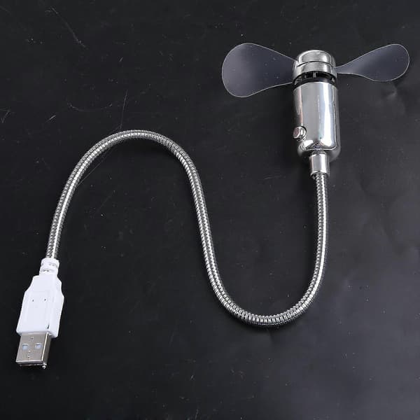 Flexibel USB-fläkt luftkylare för bärbar dator stationär PC USB-laddare Edition 0703