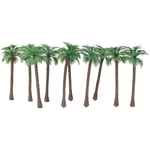 40 st kokosnöt palmträd/landskap plast konstgjord layout regnskog