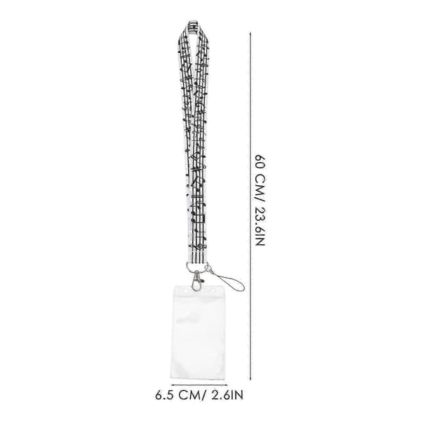 Sorte justerbare anti-tabte telefon-lanyards, 20-pak 60x6.5cm Black