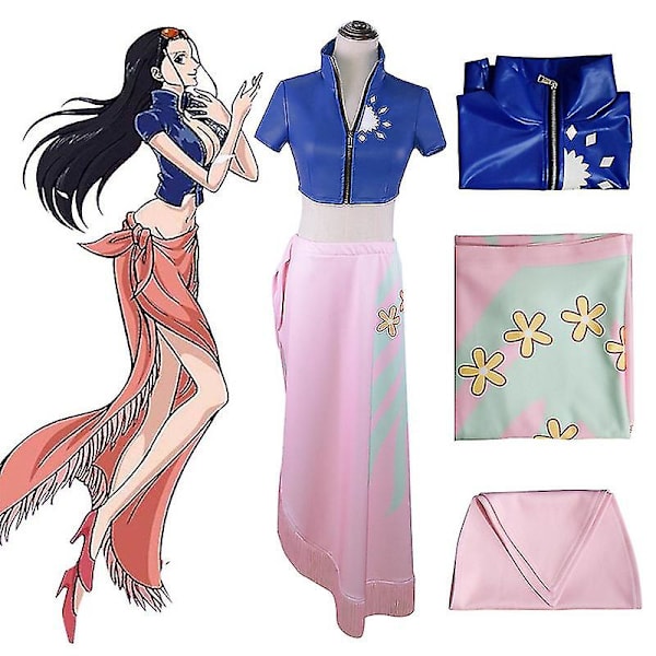One Piece Nico Robin Cosplay Kostume Kjole Outfits Halloween Karneval Dragt Til Piger S Nico Robin Costume