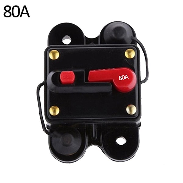 80-300a Amp 12v-24v Car Marine Stereo Audio Inline Udskift sikringsstrømafbryder 80A