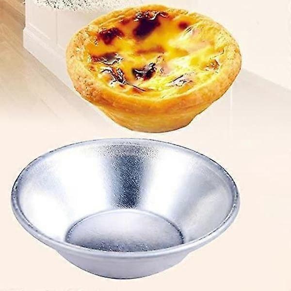 10 stk. Kakeformer for Egg Pai Pasteis De Nata Ovn Baking Rund - Bakeutstyr
