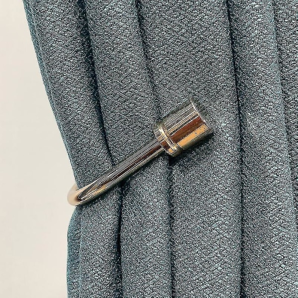 2 st U-formade väggmonterade slipshållare Black