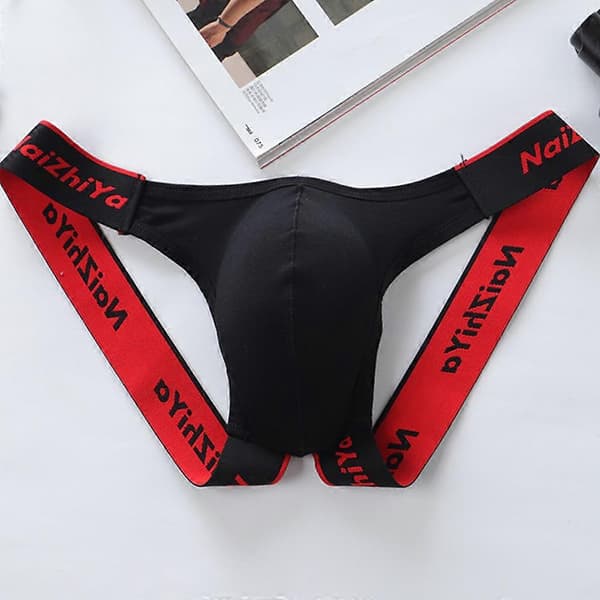 Sexy Jockstrap Undertøy Truser Stringtruse G-streng for Menn Black L