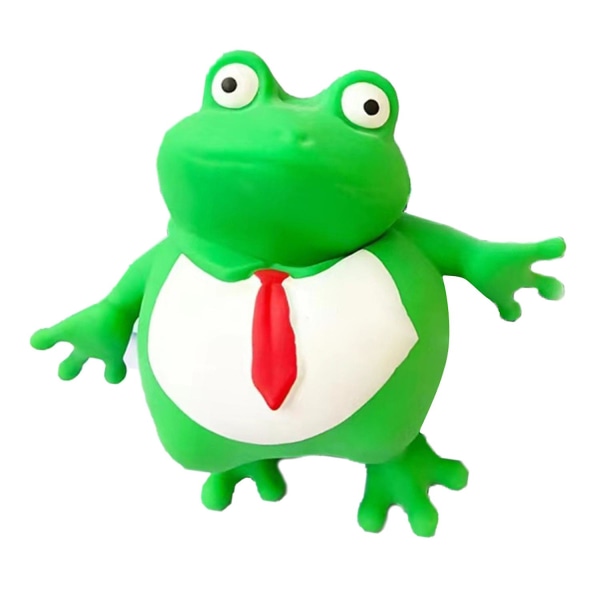 Novelty Squeeze Toys Joustava stress relief lapsille ja aikuisille, lahja syntymäpäiväksi, vihreä sammakko Green