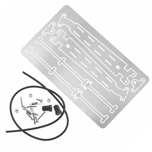 Vindusviskerdekor i metall for AXIAL 1/6 SCX6 RC biloppgraderingsdeler, tilbehør Silver