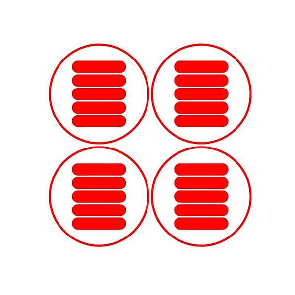Elektrisk scootertilbehør Klistremerkehjul Body Set Reflekterende klistremerke Passer for Xiaomi M365 Red Reflekterende klistremerkesett