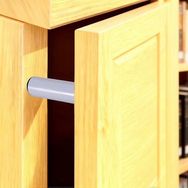 uxcell Magnetisk Touch Catch Latch Push to Open System Spjældbuffer til Skabsdør Skab Grå 2 Sæt