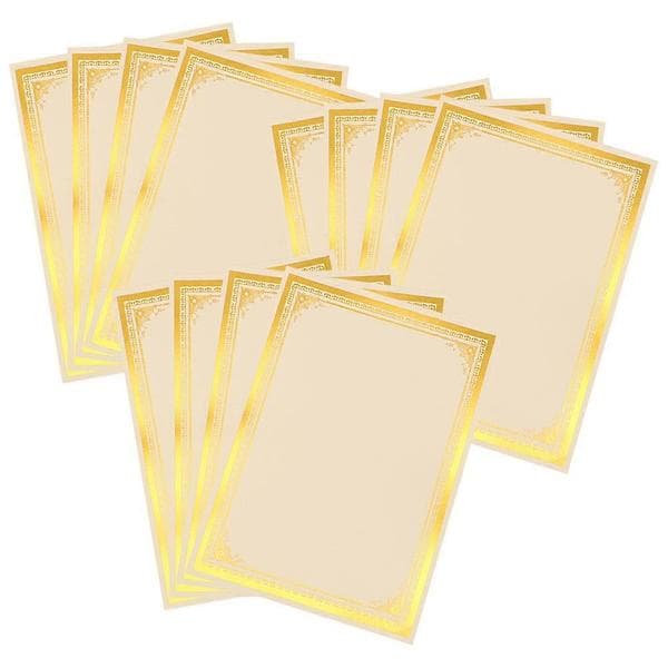 12 ark certifikatpapper diplomcertifikatpapper utskrivbart tomt papper liner tomt certifikat