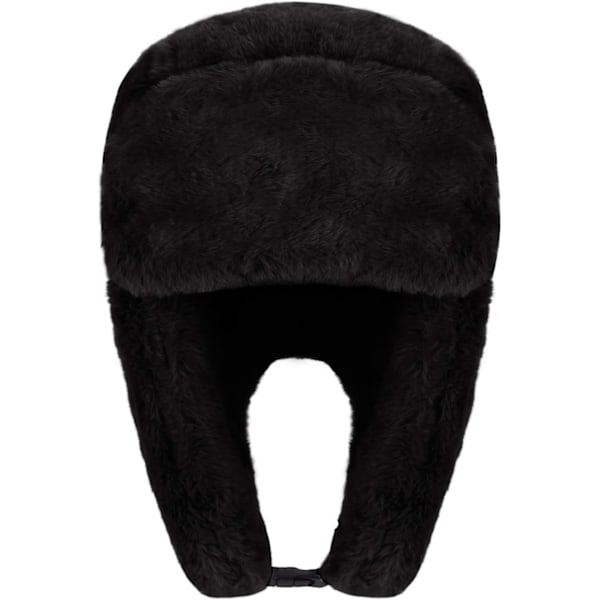 Aikuisten Talvi Mukava Plussi Ushanka Venäläinen Hattu Tuulenpitävä Kokonaan Huppu Korvaläpät Hattu Lämmin Kylmäsuoja Ski Metsästys Pyöräily Trapper Hatut Black One Size