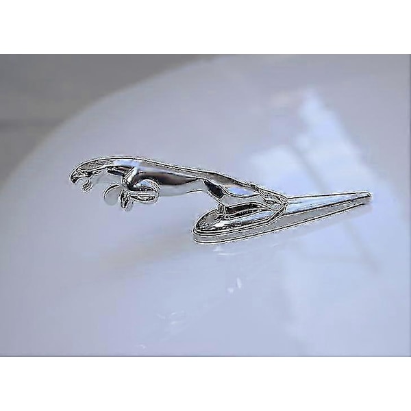 3D Emblem for Jaguar - Bilmerke til panseret - Krom Eagle Badge - Biltilbehør for Jaguar XF XJ XE XK XKR XFL XJS E