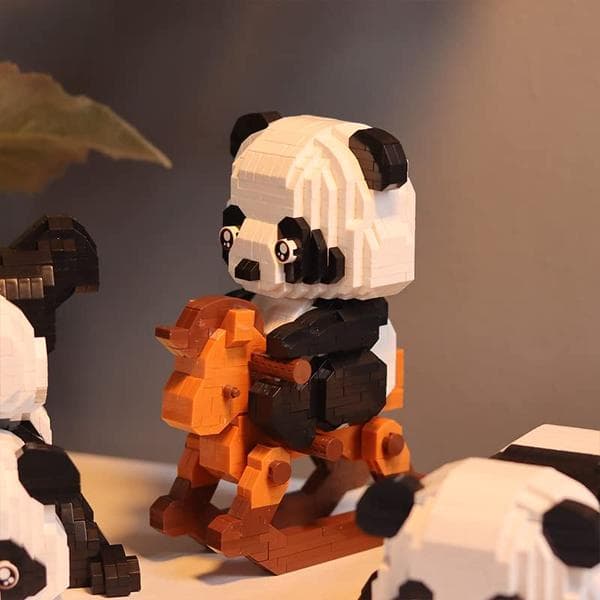1 låda Panda miniatyrbyggsats