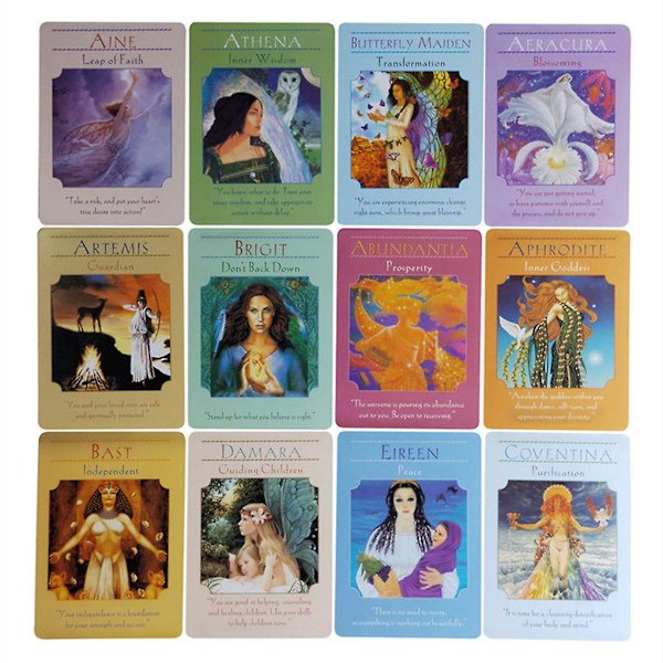 Gudinde for Oracle Cards Engelsk Kortdæk Tarot Mystisk Spådom Skæbnekort