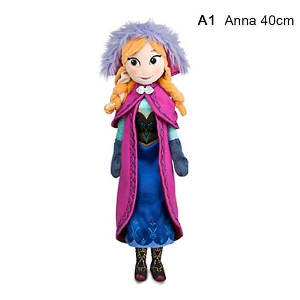 1 st 30/40/46/50 cm Frozen Anna Elsa Olaf Dockor Snow Queen Princess Stuffed Plysch Anna 40cm