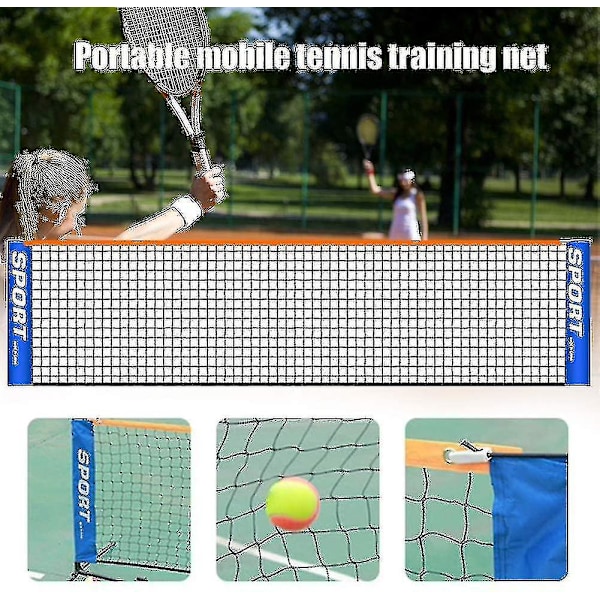 Bærbart foldbart tennisnet til børn og voksne Kort tennisnet, 6,1 m(,)