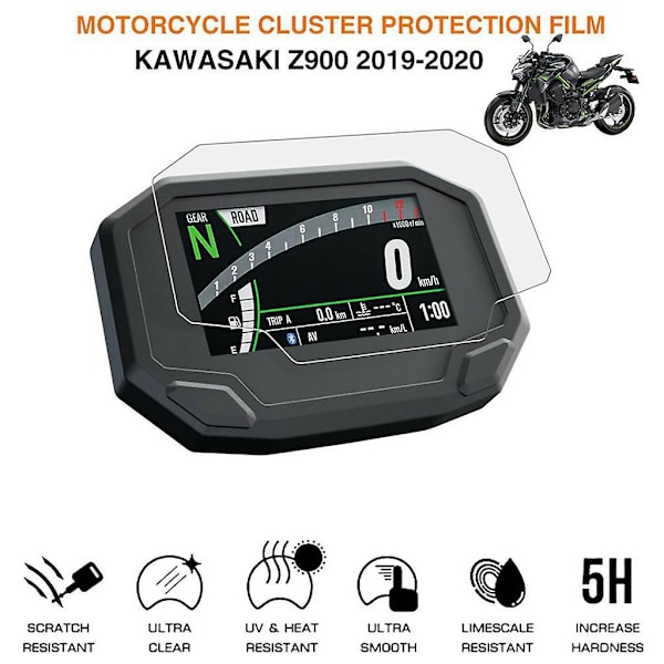 För Kawasaki Z650 Z900 Ninja650 Cluster Scratch För skyddsfilm Skärmskydd