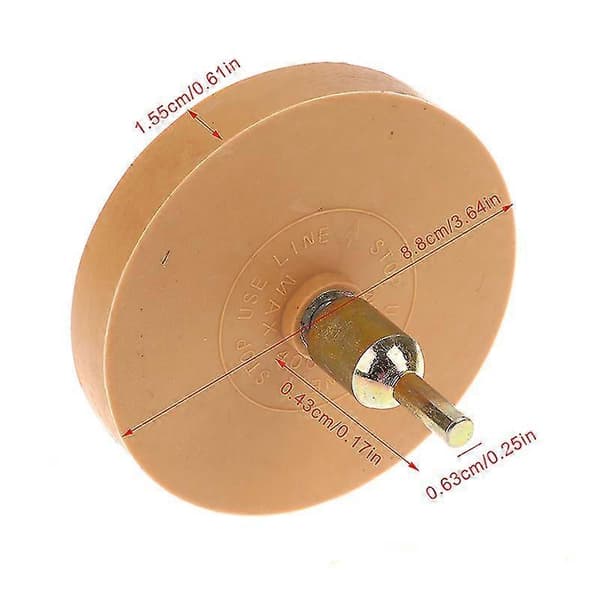 88mm universaali kumipyörä auton liiman ja tarrojen poistoon