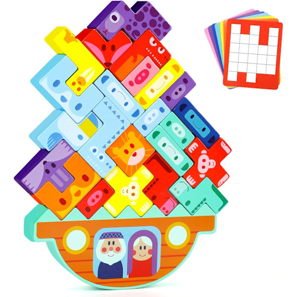 Montessori Legetøj 1 År Gammel, Trælegetøj til Børn Sorteringsspil Puslespil Pædagogisk Legetøj Fødselsdag Babygave (Gulerod Legetøj) Building Blocks