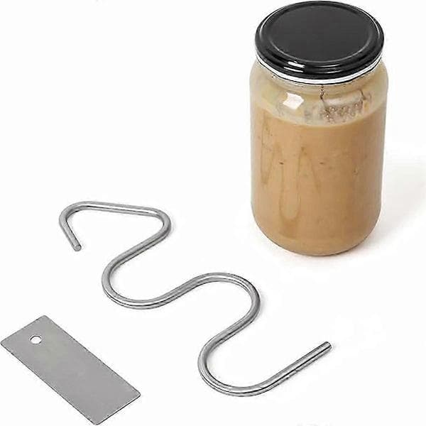 Peanøttsmør-rører Nøttesmørblander Rustfritt Stål Peanøttsmør-blander Gadgets Rører og Skrape Silver