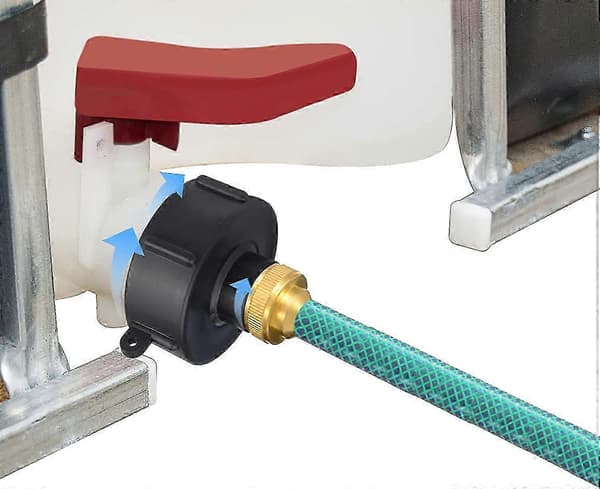 Kraftig 2\" NPS x 3/4\" BSP/NPT Slangeadapter - Gevinddrænforbindelse i rustfrit stål til havevanding og industrielle vandsystemer