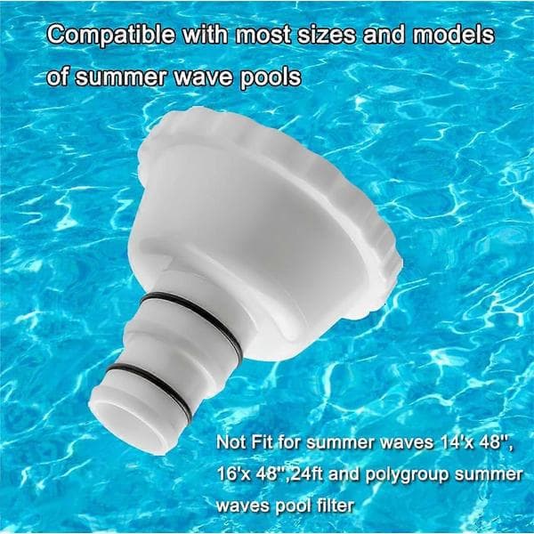 Erstatningsadapter til poolstøvsuger RP RX skimmertilbehør til 1,5 tommer slange og Summer Waves pools
