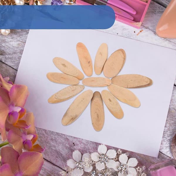 Drivved Dekorationsbitar DIY Material Naturlig Bröllopsfest Bordsdekoration Beige 8.00X2.80X0.70CM 1Set