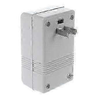 110V/120V til 220V/240V Spenningsomformer for reisebruk - Hvit