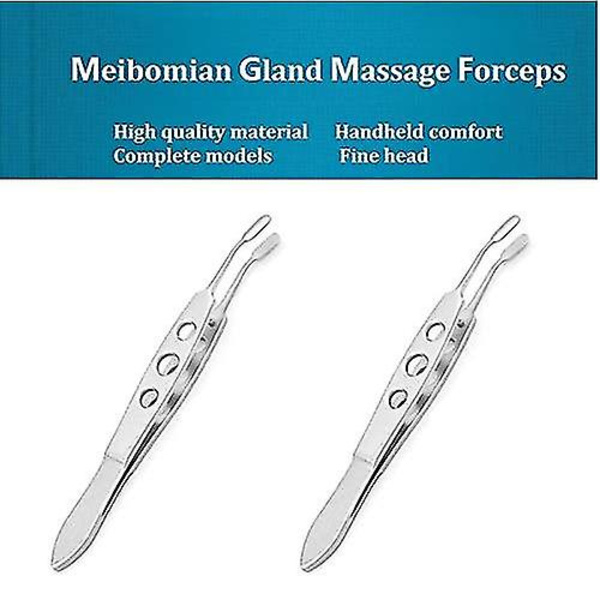 Rostfria Meibomian Gland Expressor Forceps - Professionella ögonlocksmassagepincetter för torra ögon