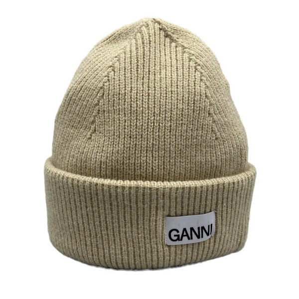 Strikkede Ganni Vintervarm Beanie Cuffs Strikkede Stræk Beanie Hat Off til Mænd og Kvinder Khaki