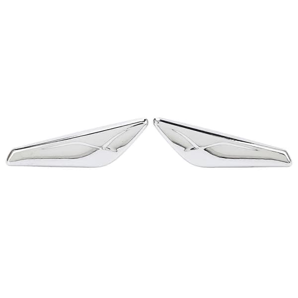 2 PCS Front Fender Chrome Finish 51117338569 Replacement Compatible with X3 X4 F25 F26 2013–2017 Solid Solid Normal