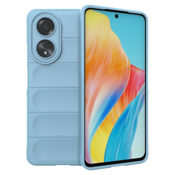 Yhteensopiva Oppo A58 4g Tpu Case Pudotuskestävän matkapuhelimen cover kanssa Baby Blue