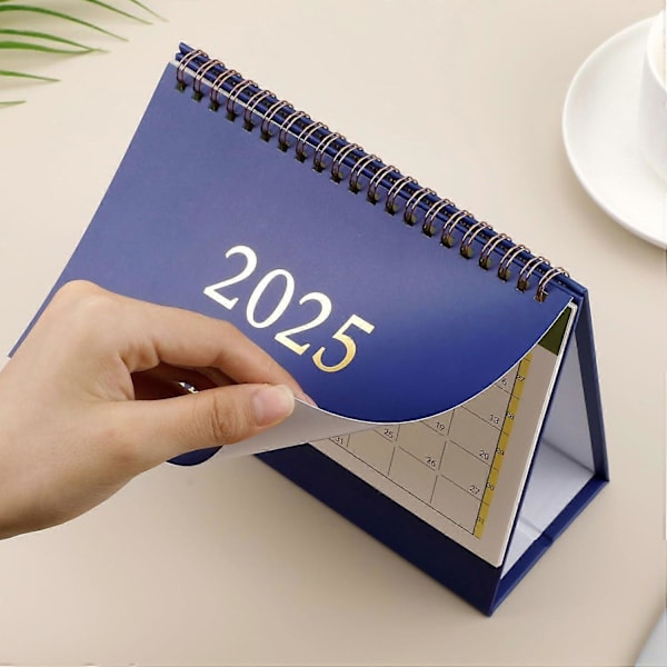 Työpöytäkalenteri, 2024-2025 Työpöytäkalenteri 7.48x6.3 Tuumaa Akateeminen Vuosi Seisova Käännettävä