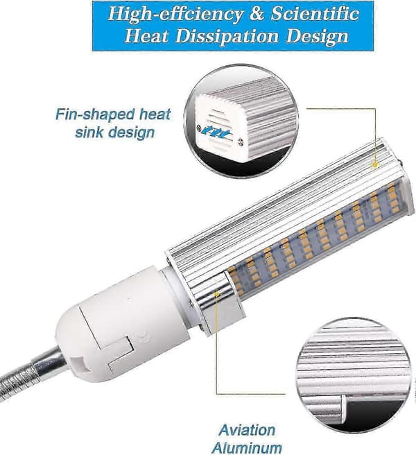 E27 LED Växtlampa 50W Fullspektrum Växtbelysning 2st