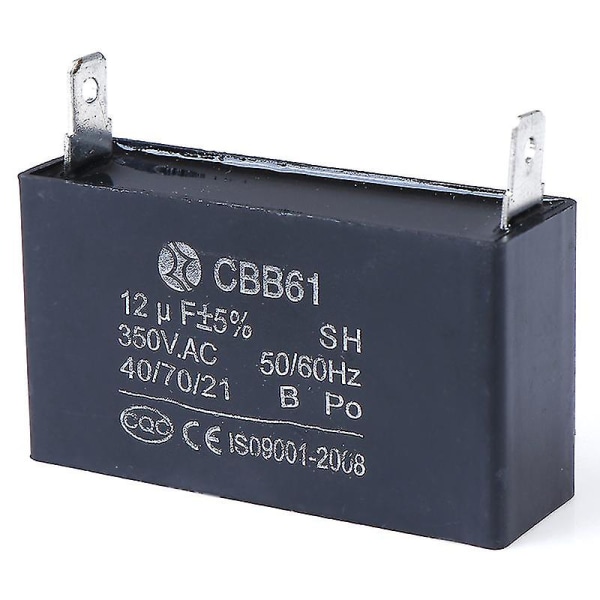 Sort 12uf Generator Kondensator Generator Cbb61 12uf 50/60hz 350vac blæsermotor