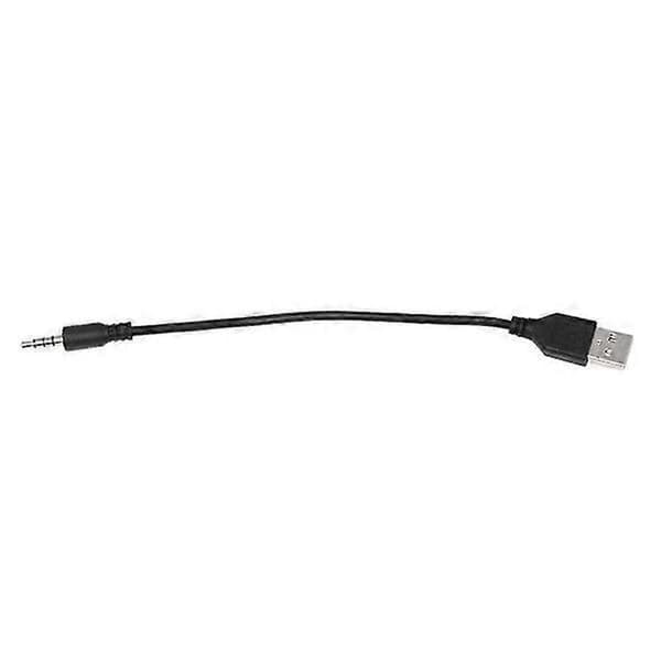 3,5 mm stik AUX lydjack til USB 2.0 han opladerkabel adapterledning til bil MP3