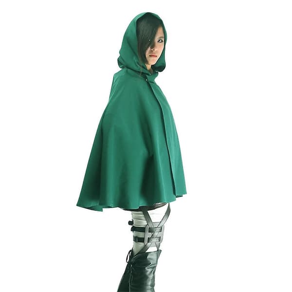 Cosplay Attack On Titan Hettekåpe Barn Grønn Kappe Til Halloween