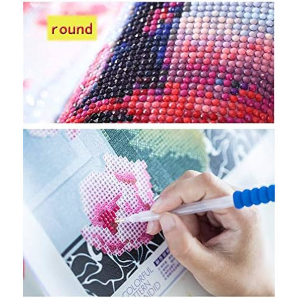 4-pak DIY Diamantmaleri Kit, 5D Diamantmaleri