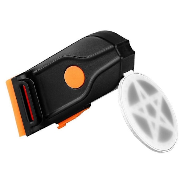 Luova polkupyörän takavalo IPX2 vedenpitävä pieni pyörän LED-valo tukee USB-latausta ulkokäyttöön Multicolor Circular