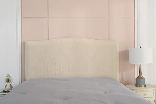 Beige 1,5M Stretch Sänggavelöverdrag Solid Dammskydd