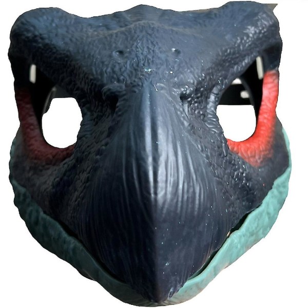 Jurassic World Dinosaur Mask Tyrannosaurus Rex Halloween Mask med rörlig mun Royal Blue