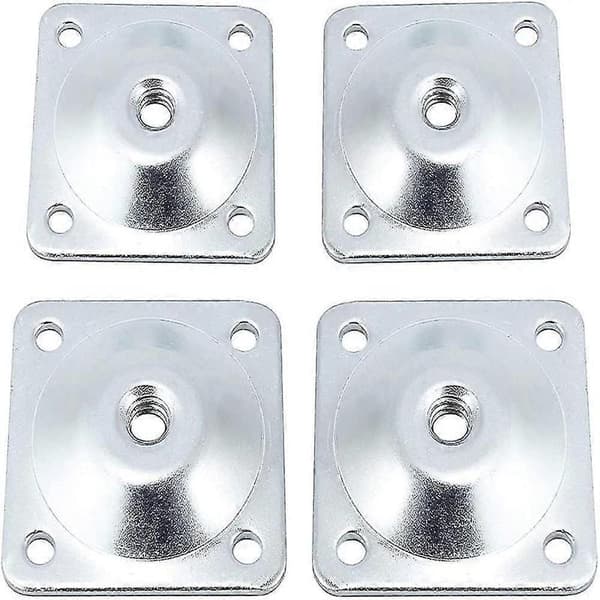Sæt med 4 monteringsplader til møbelfødder i hardware til fastgørelse 49 x 49 x 2 mm