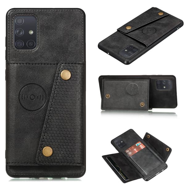 Samsung Galaxy A33 5G - Elegant etui med kortholder Sort