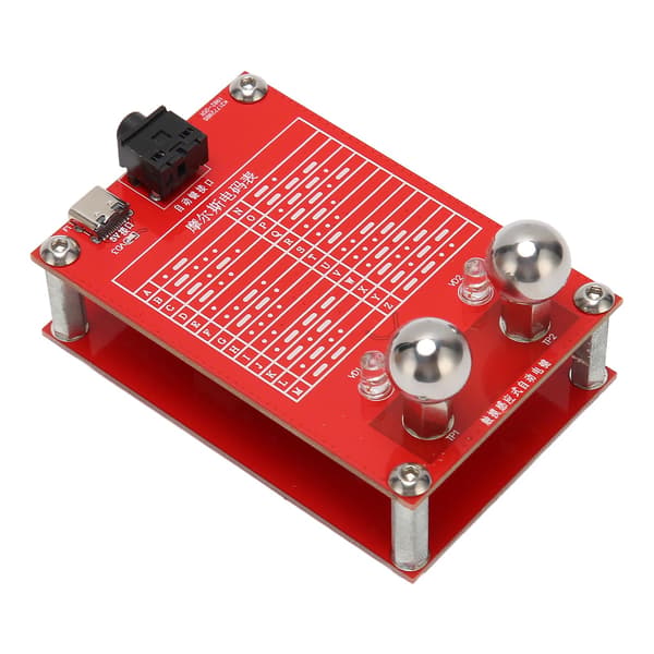 Automatisk Telegrafnøgle 5V CW Morsekode Nøgle med Magnetisk Base til Kortbølgeradio 3.5mm Jack-interface