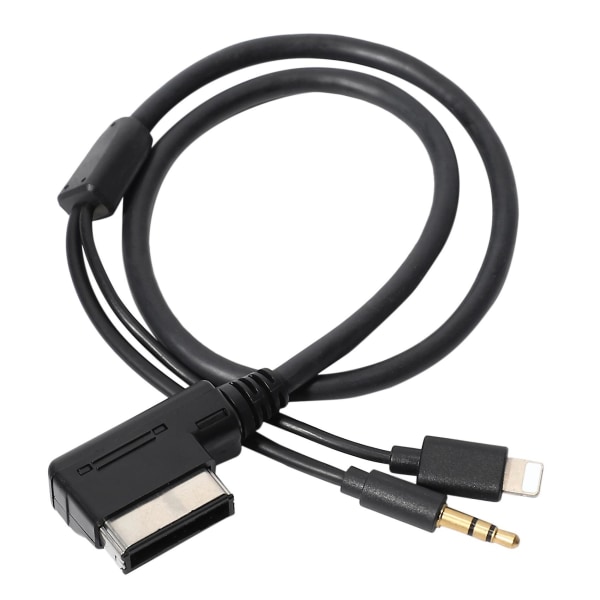 För Mmi Mdi Music Interface Kabel Laddare Kontakt 3.5mm Aux Adapter Kabel För Telefon 6 5 Biltillbehör Black