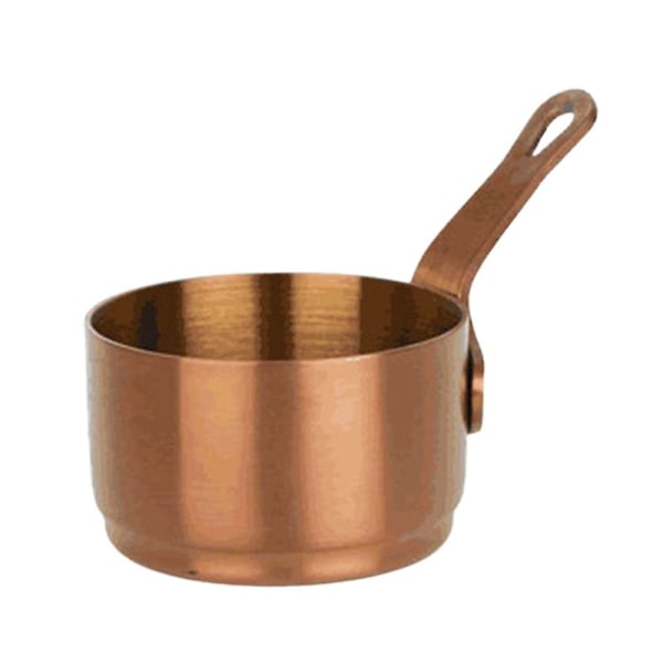 Sosepanne Lett non-stick rustfritt stål Varmebestandige lagerbeholdere for melk Rose Gold S