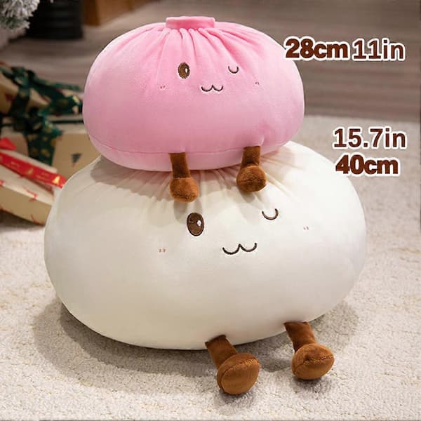 28cm/40cm Kæmpe Dumpling Jumbo Dumpling Legetøj Stor Dumpling Plys Pude Til Soveværelsesindretning Orange 28cm