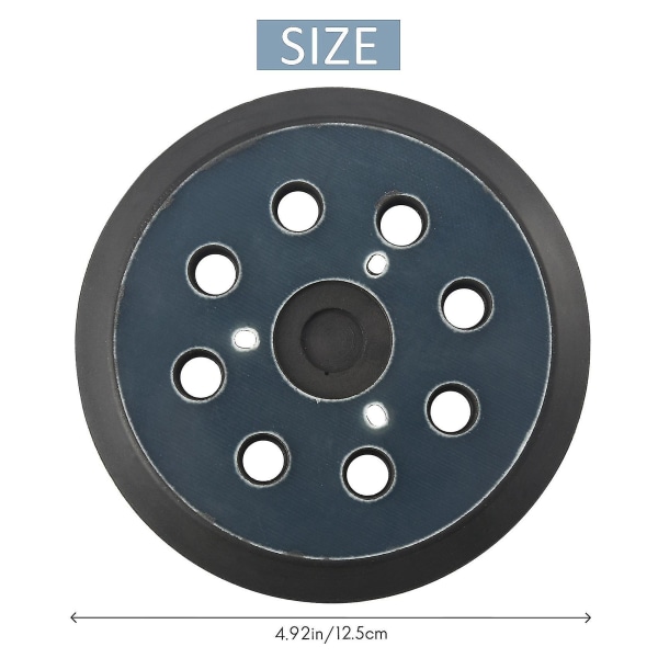 8-hulls basis for banesliper erstatning for Makita 743081-8 - kompatibel med Bo5030 Bo5031 Bo5041 Bo5010 Mt922 Mt9 blacksilver