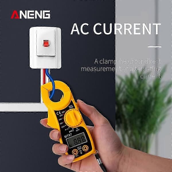 MT87 Digital Tangamperemeter Multimeter AC/DC Amperemeter Voltmeter LCD Modstand Multi Test Tangamperemeter 10A multimeter line