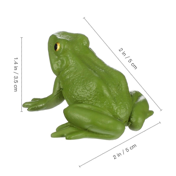 Sammakkohahmo Realistinen Eläinmalli Opetuksellinen Opetusväline Lapsen Leikkikalu Koriste 5.00X5.00X3.50CM