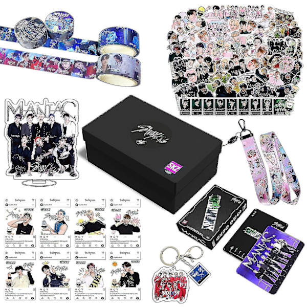 Stray Kids Ny Maxident Box Set Kpop Merche Photos Nyckelring för Skz Fans B